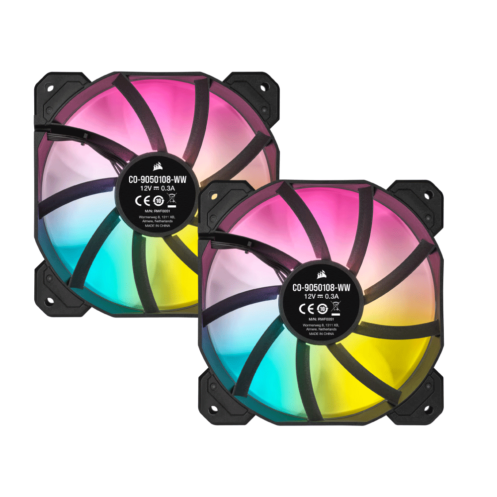 Fan Cooler Corsair SP140MM RGB Elite DUO Pack