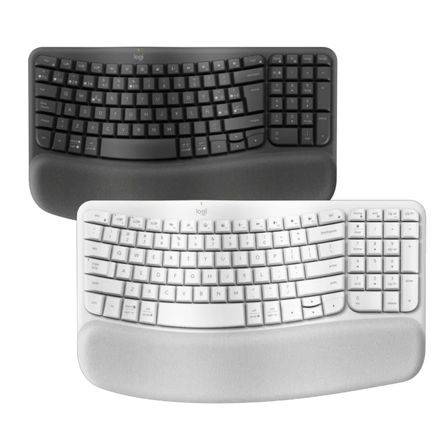 Teclado Inalambrico Logitech Ergo Wave Keys Blanco