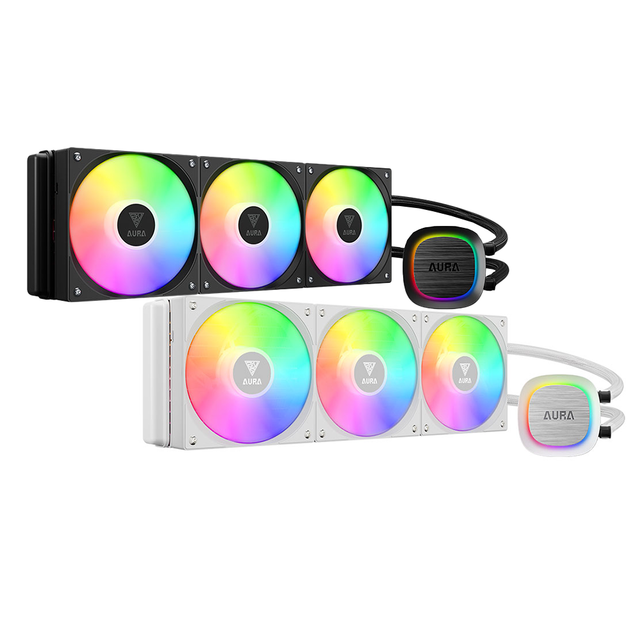 Water Cooler CPU Gamdias Aura GL360 V2 White RGB S1700