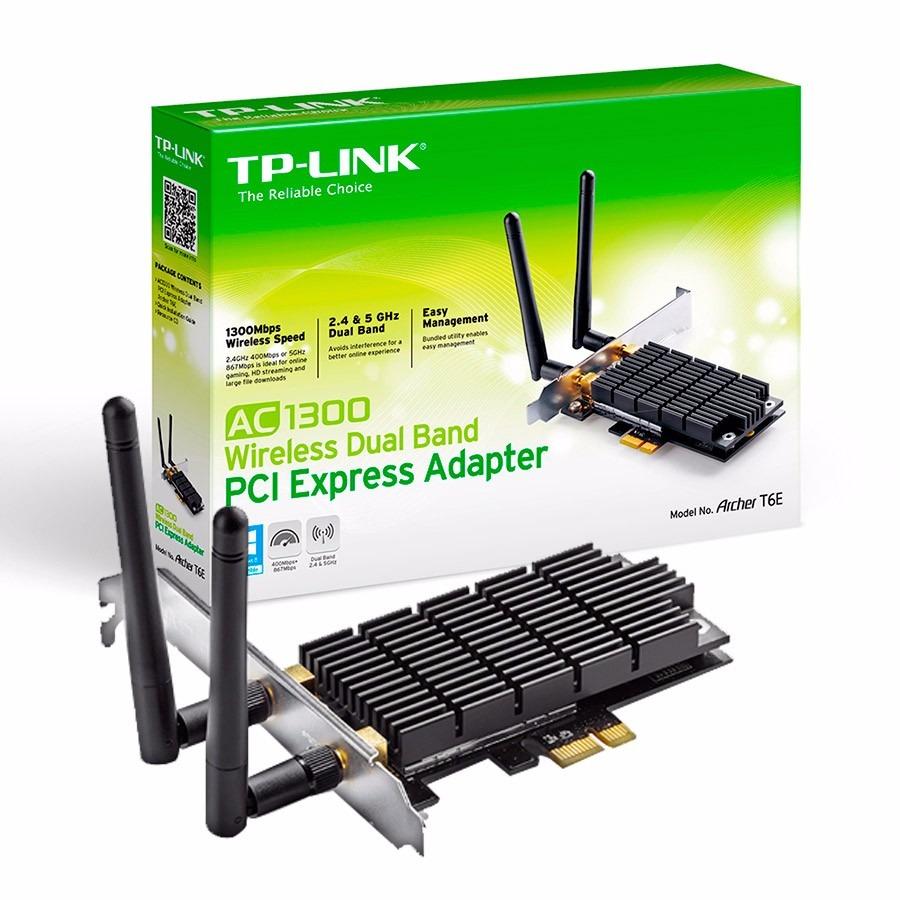 Placa Red Pci-E Tp-Link Archer T6e Ac1300 Dual Band