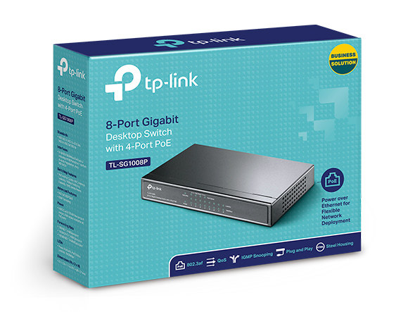 Switch Tp Link Sg1008p Gigabit 4p Poe