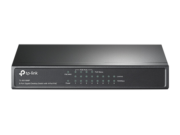 Switch Tp Link Sg1008p Gigabit 4p Poe