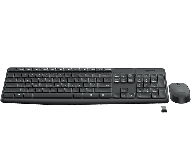 Kit Teclado y Mouse Inalambrico Logitech Mk 235