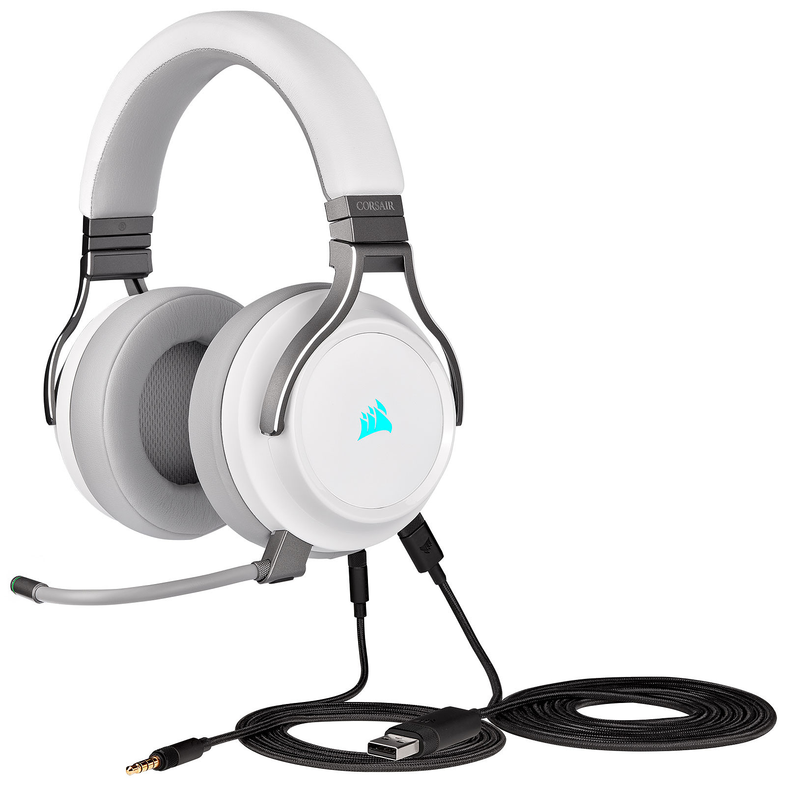 Auricular Inalambrico Corsair Virtuoso RGB Surround HiFi White