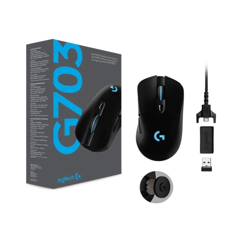 Mouse Inalambrico Logitech G G703 25600DPI