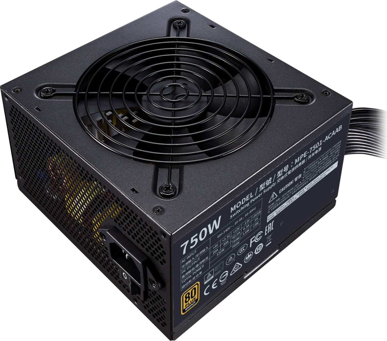 Fuente Cooler Master 750W V2 80+ Bronze MWE