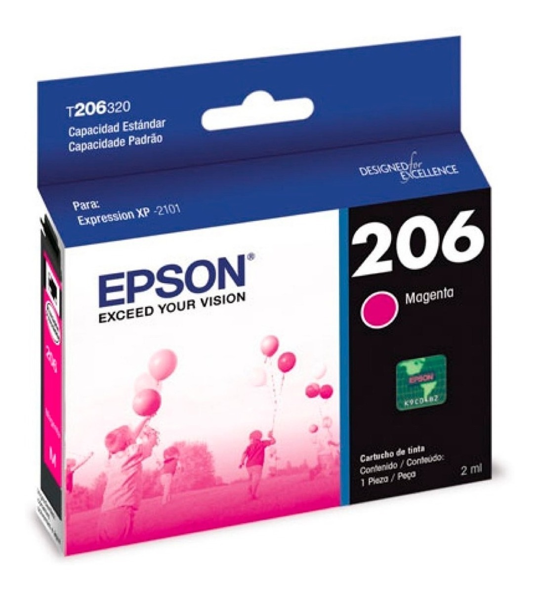 Cartucho Epson T206 320-AL Magenta XP 2101