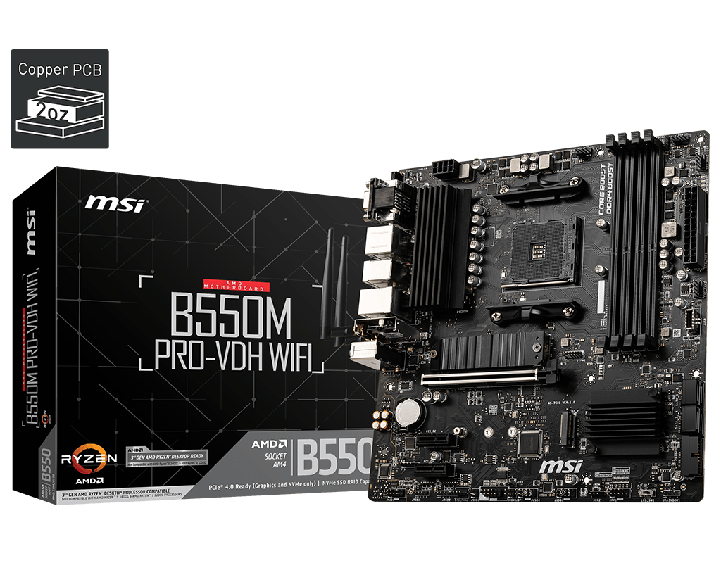 Motherboard Msi B550M Pro-VDH AM4 WIFI