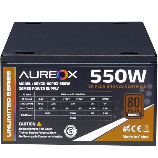 Fuente Aureox 550w arxgu-550 80+ Bronze