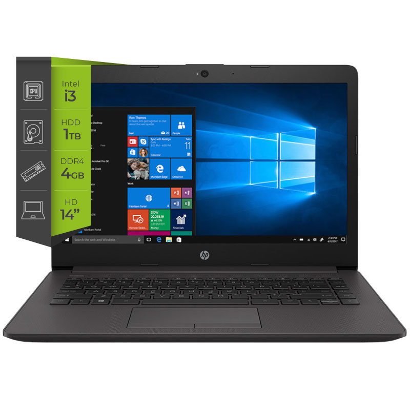 Notebook HP 240 G7 i3 8130u 4Gb 1Tb 14