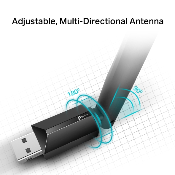 Placa De Red USB TP-Link Archer T2u Plus AC600