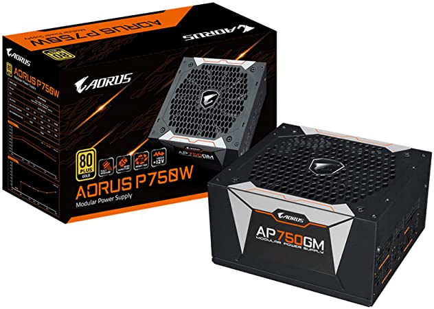 Fuente Gigabyte 750w 80+ Gold Ap750gm Aorus Modular (Sin cable alimentacion) -