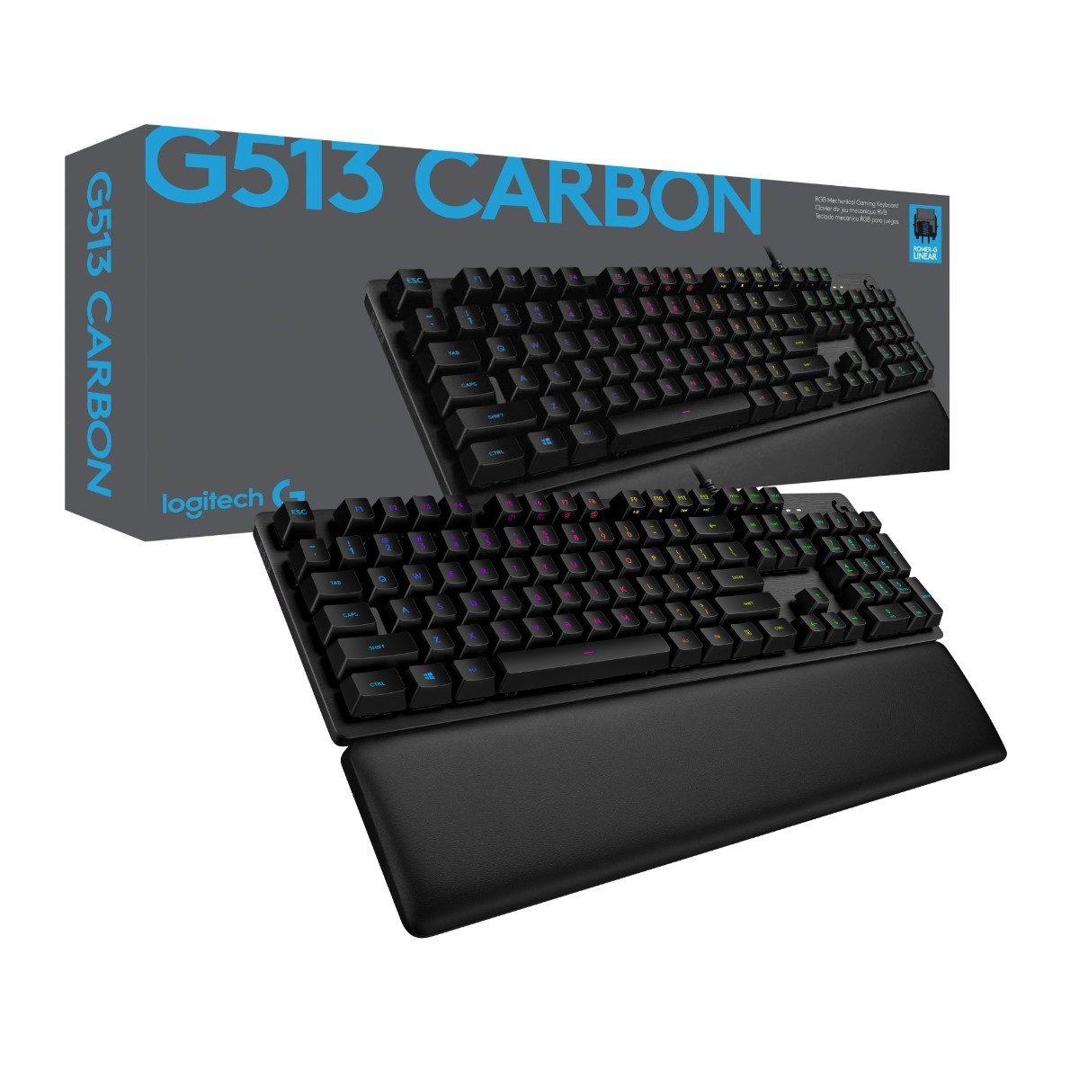 Teclado Logitech G G513 RGB Lightsync Carbon Mech