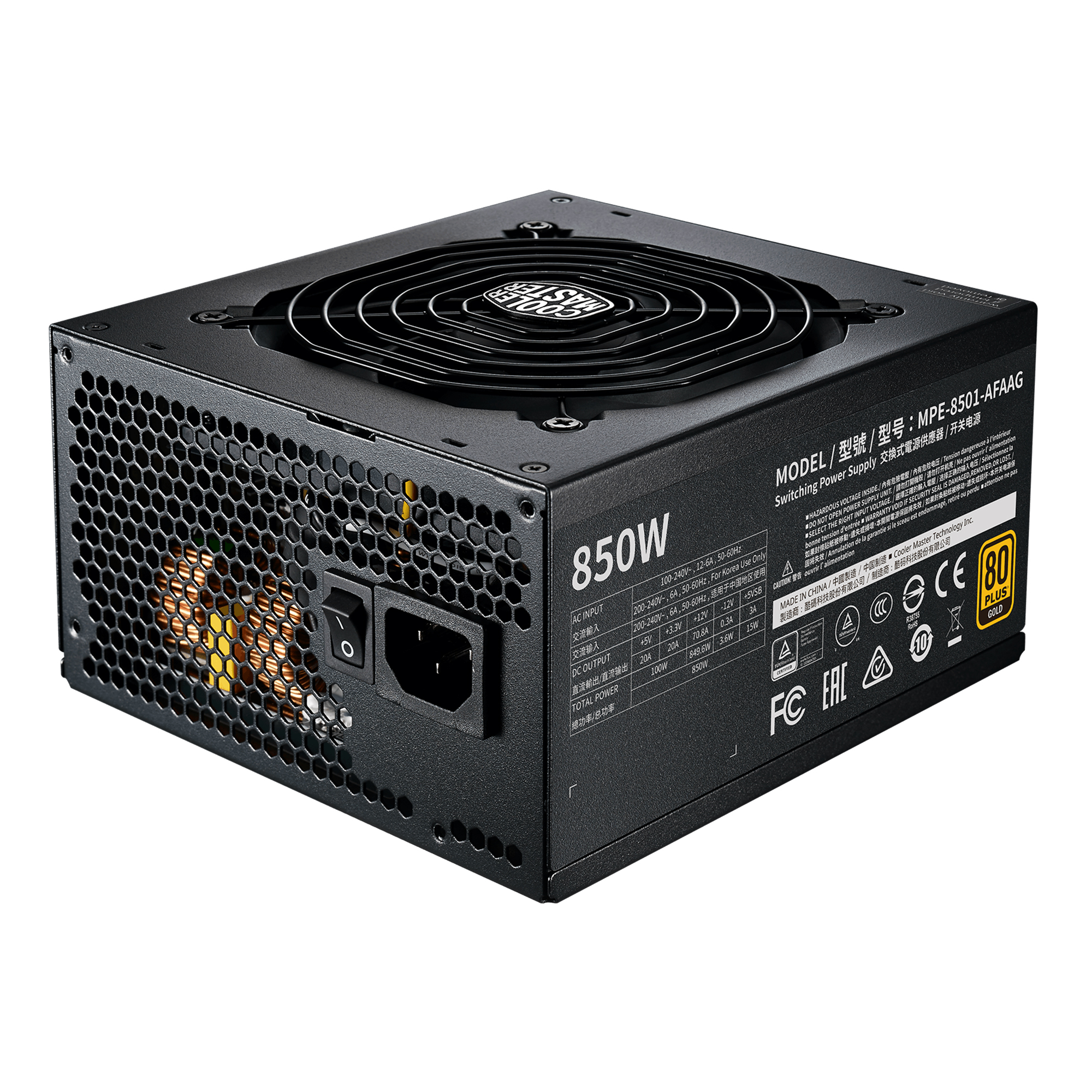 Fuente Cooler Master 850w V2 80+ Gold Full Modular