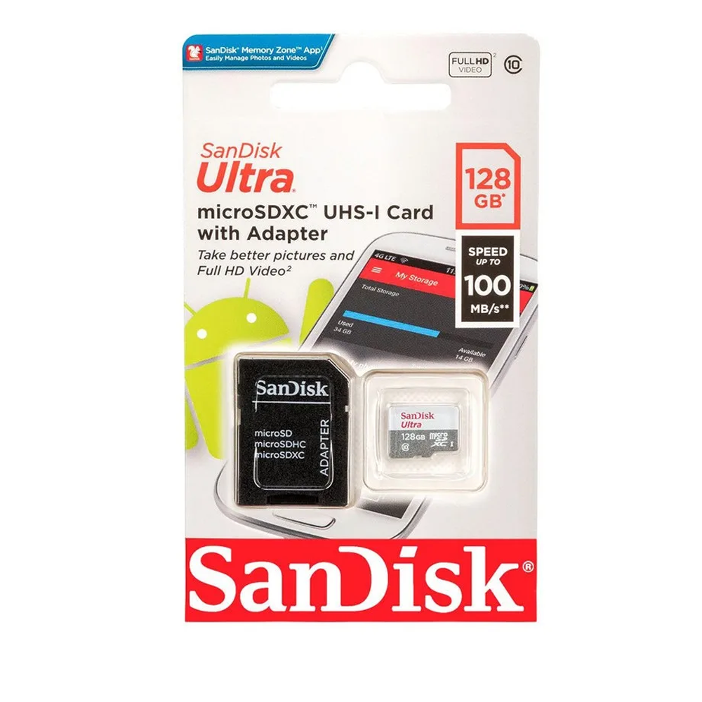 Tarjeta de memoria Micro SD 128 GB clase 10 UHS-I