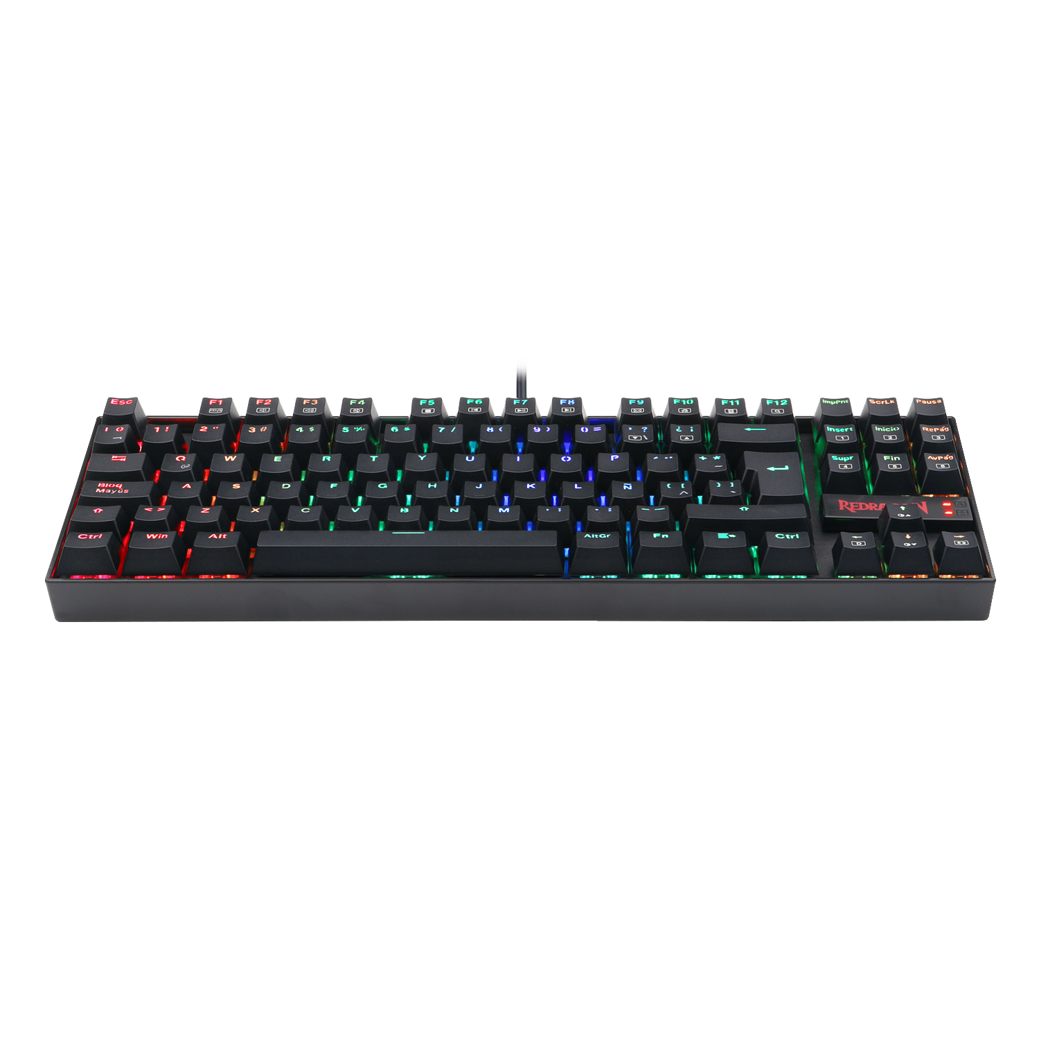 Teclado Redragon K552 Kumara 80% Chroma RGB Sw Blue DP Black