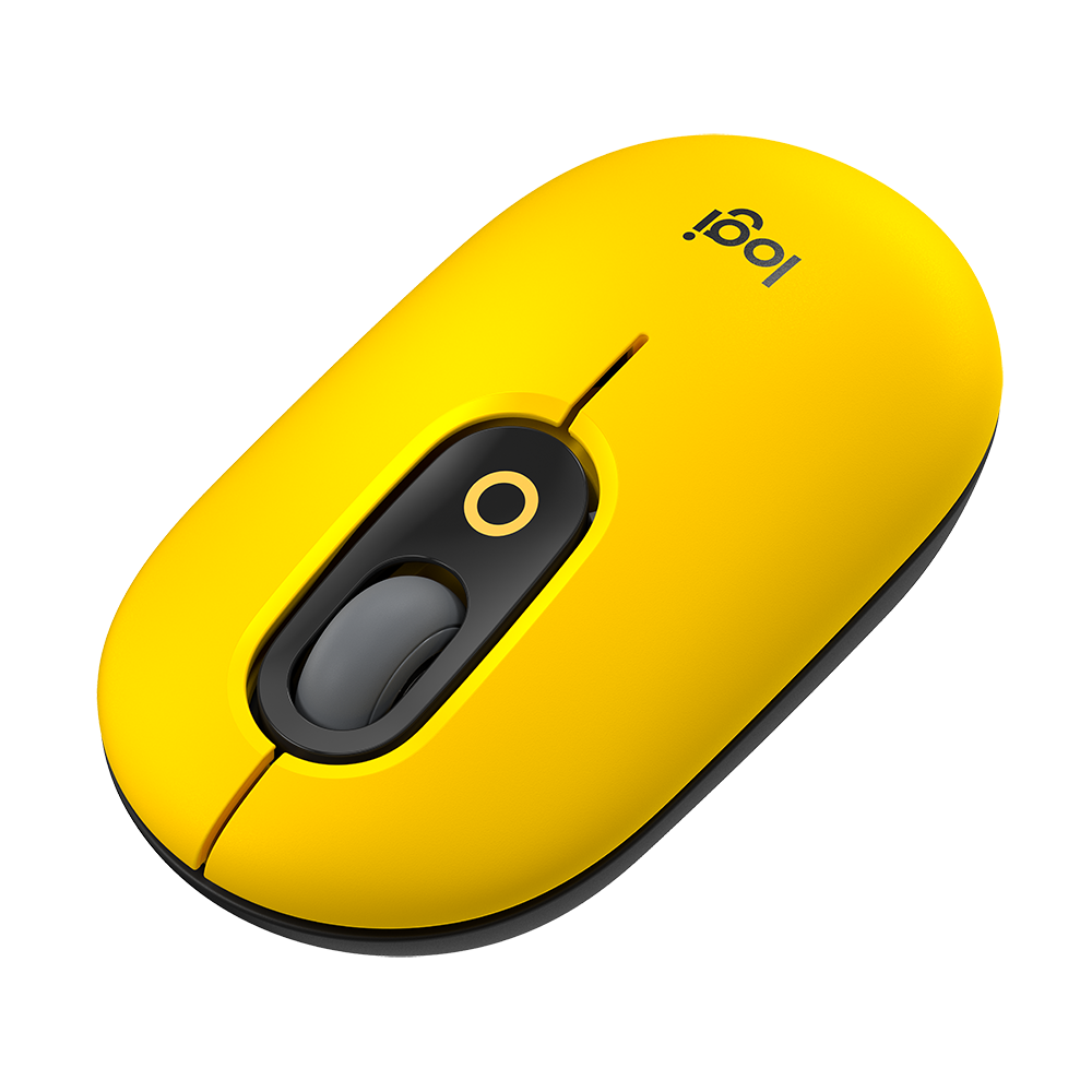 Mouse Inalambrico Logitech POP Negro / Amarillo