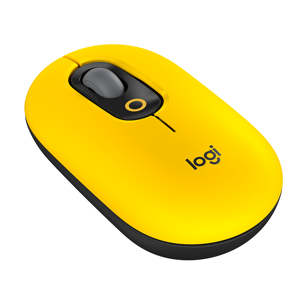 Mouse Inalambrico Logitech POP Negro / Amarillo