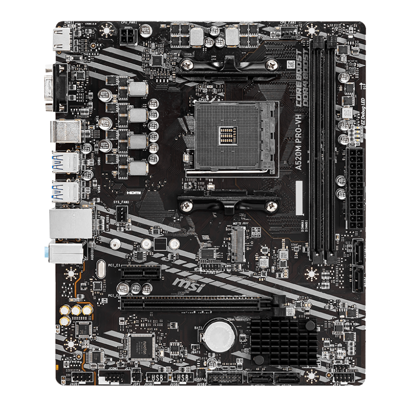 Motherboard MSI A520M PRO-VH Box M-ATX AM4