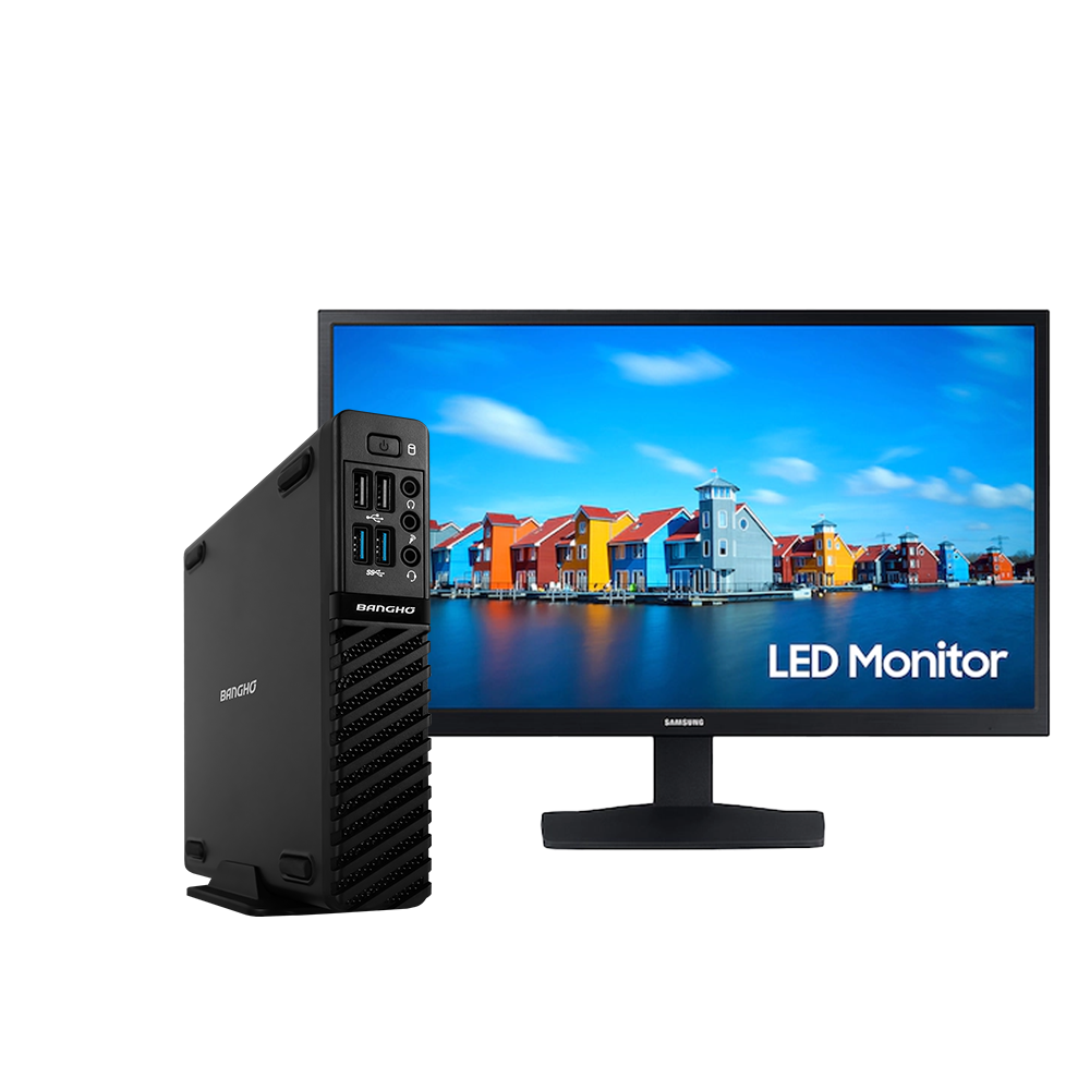 Mini Pc Bangho Cubic A80 i3 + Monitor 19