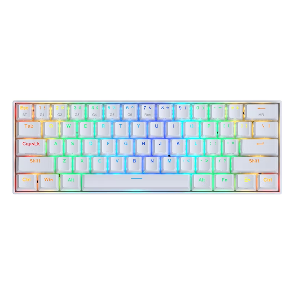 Teclado Inalambrico Redragon Draconic Pro SW Brown Ingles White Chroma RGB