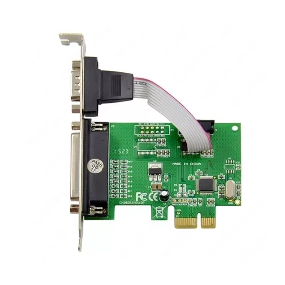 Adaptador PCI-E X1 A RS232 Serie Paralelo