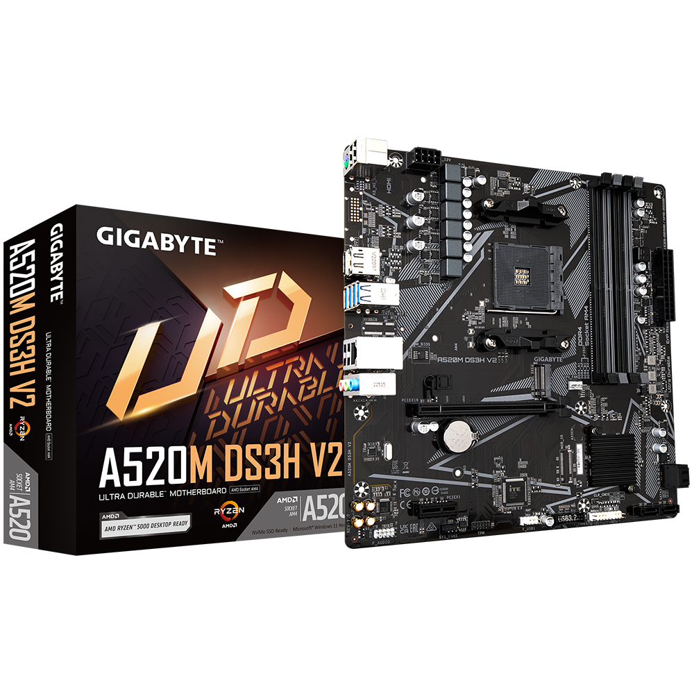 Motherboard Gigabyte A520M DS3H V2 AM4