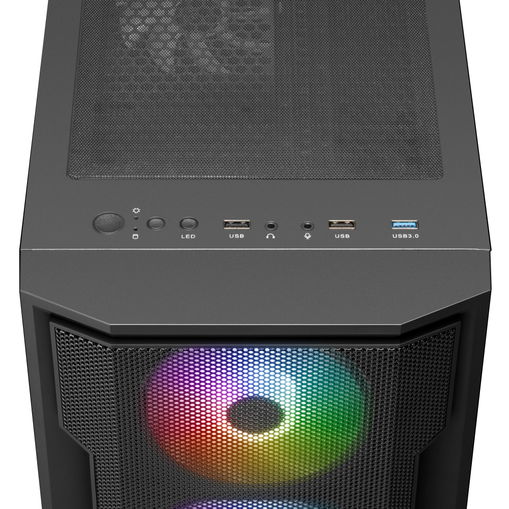 Gabinete Gamdias Athena M6 Lite C/Coolers  X4 TG