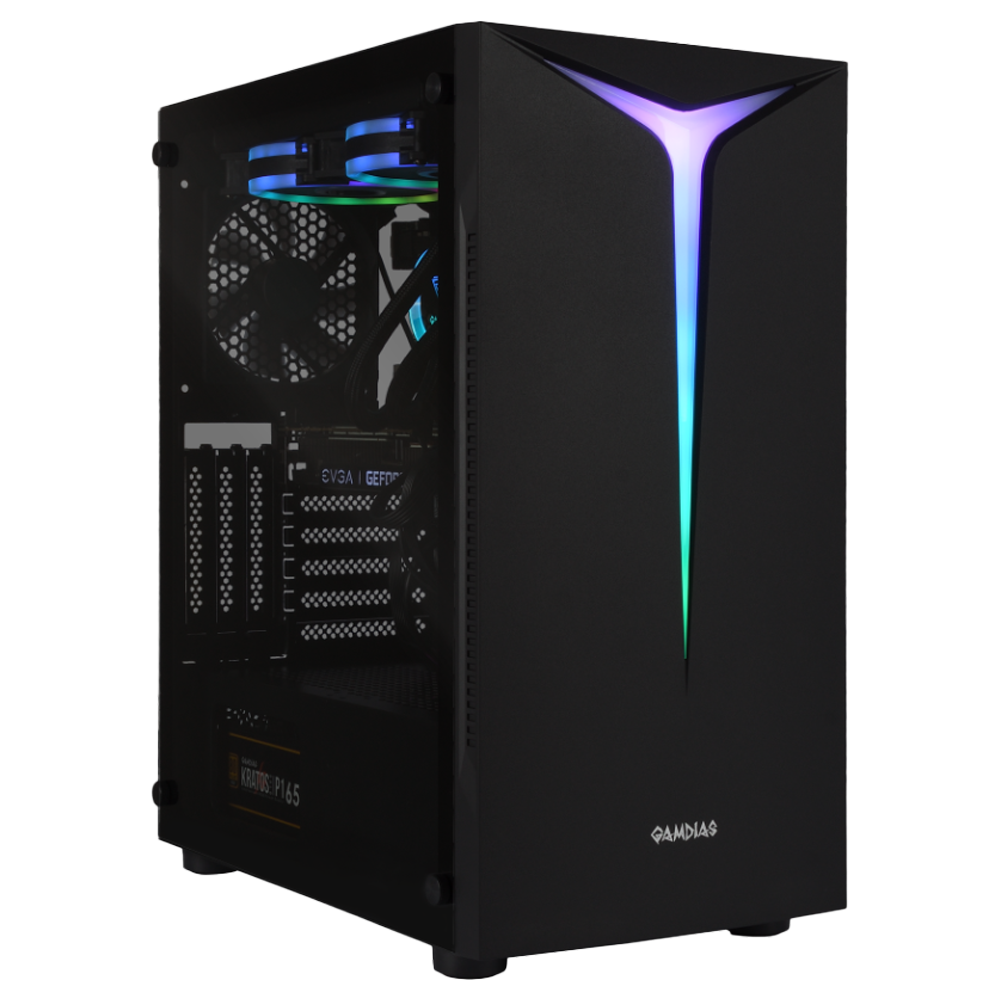 Gabinete Gamdias Argus E2 Elite C/Coolers X1 TG