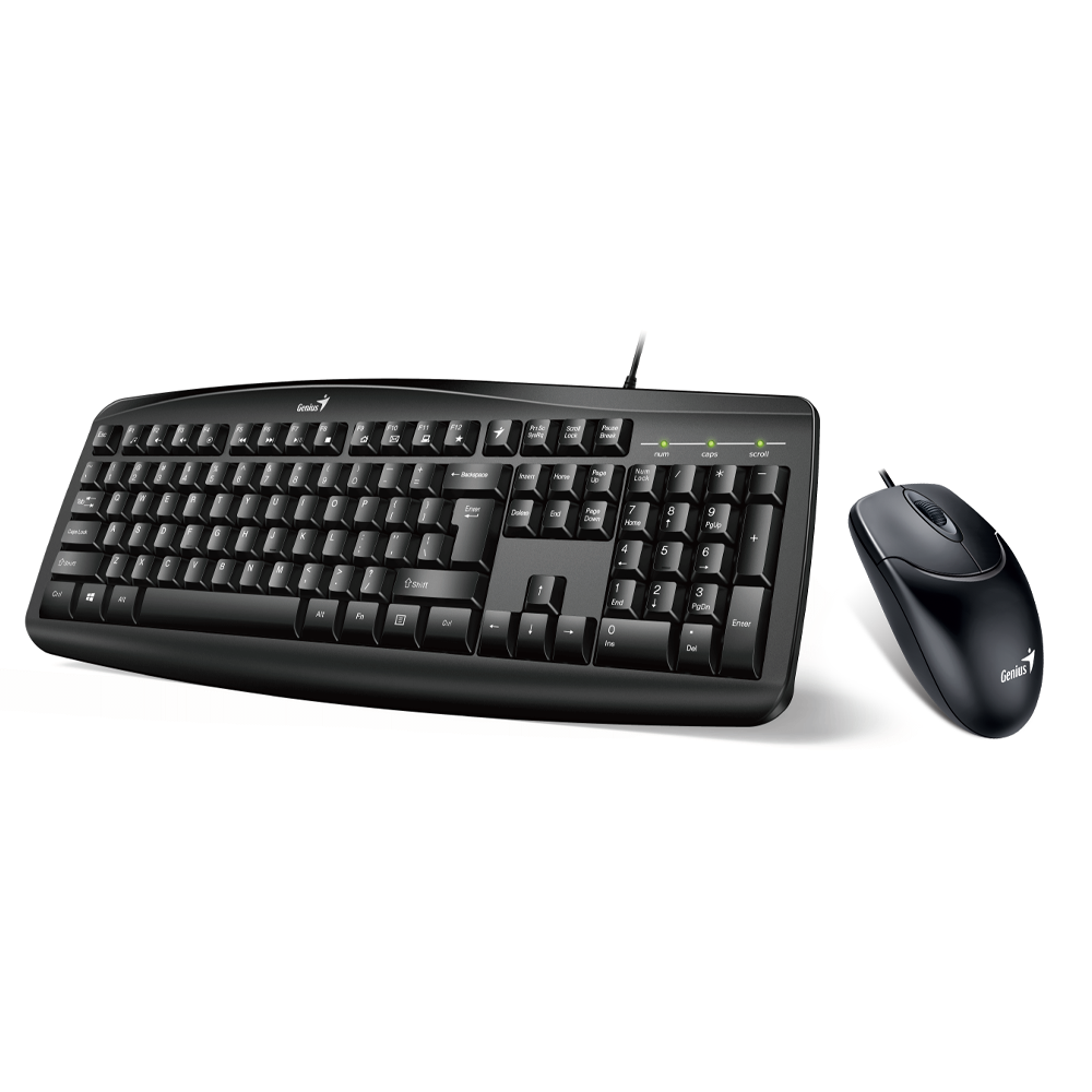 Kit Teclado y Mouse Genius KM-200 Black