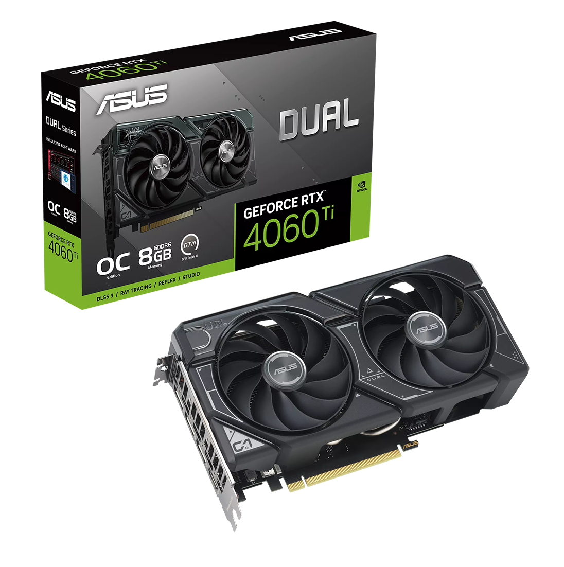 Placa De Video Asus Nvidia Geforce RTX 4060Ti OC Dual