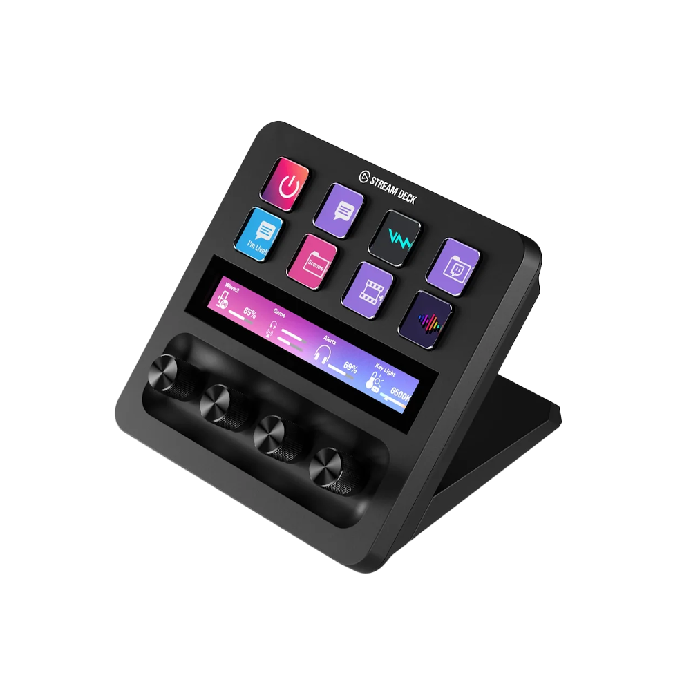 Steam Deck El Gato 8 Botones Con LCD Black (Stream Deck+)