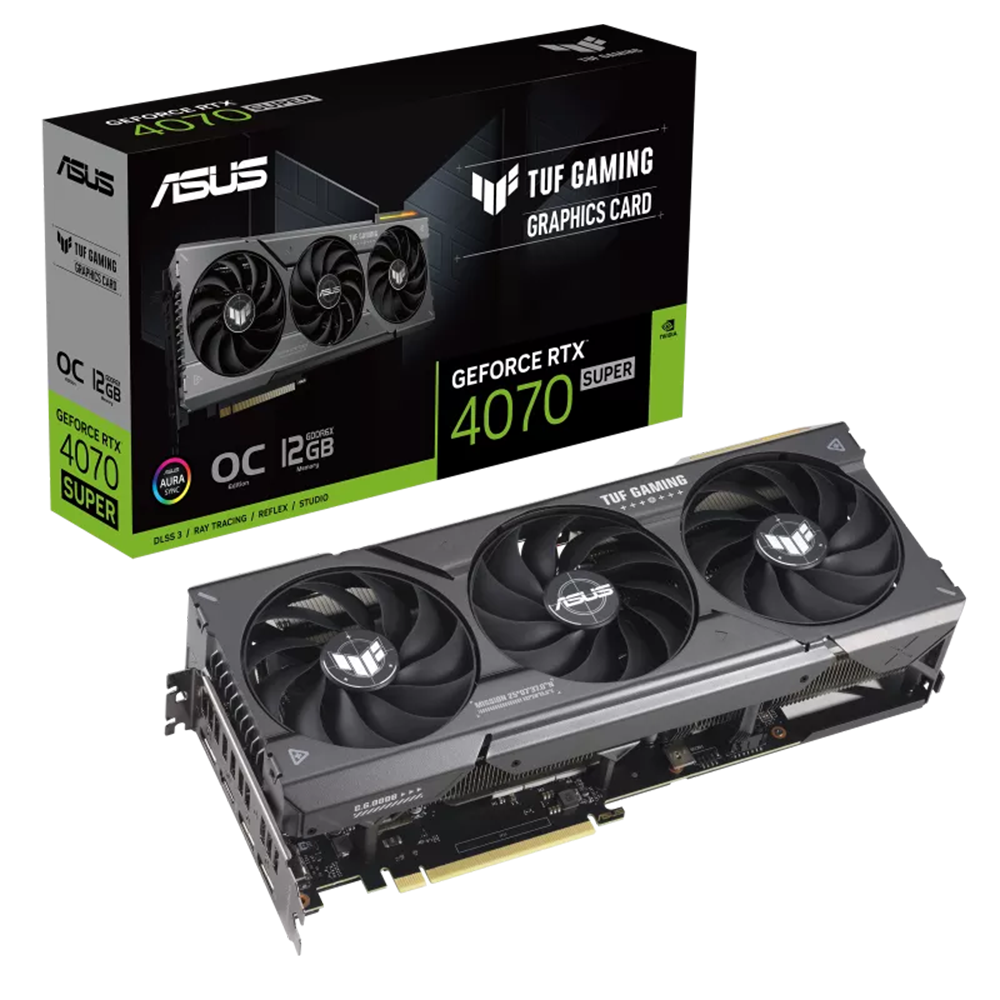 Placa De Video Asus Tuf Nvidia Geforce RTX 4070 Super Oc 12Gb Gddr6