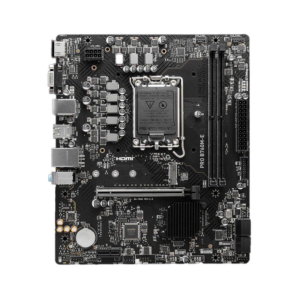 Motherboard MSI Pro B760M-E DDR5 S1700