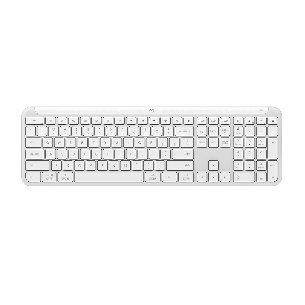 Teclado Inalambrico Logitech K950 Slim Blanco Mech