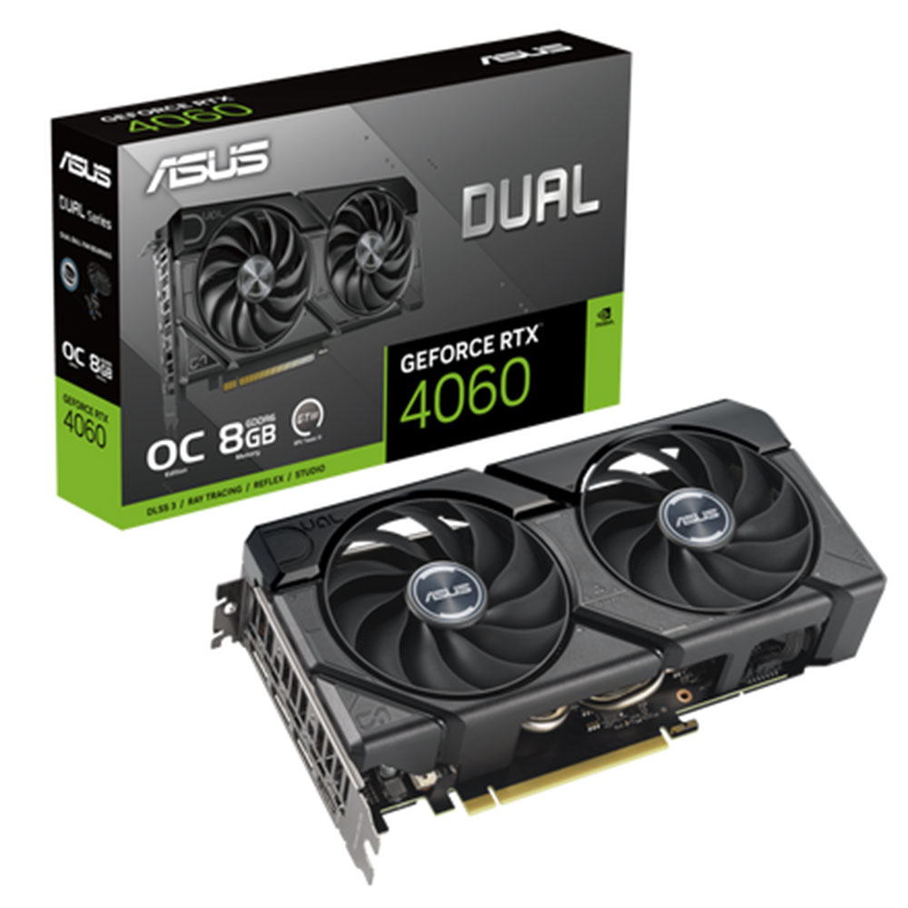 Placa De Video Asus Nvidia Geforce RTX 4060 Evo OC Dual 8Gb