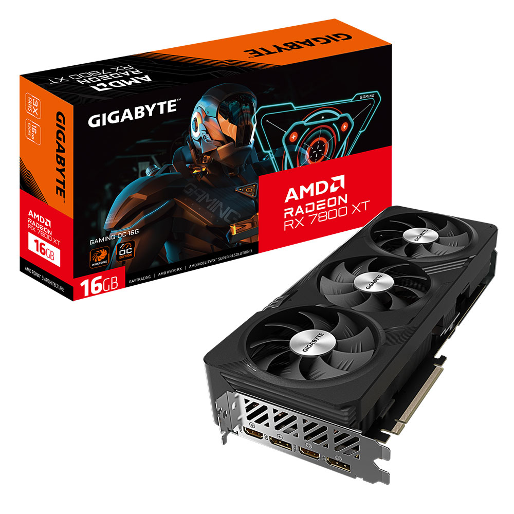 Placa De Video Gigabyte Radeon RX 7800 XT Gaming OC 16Gb