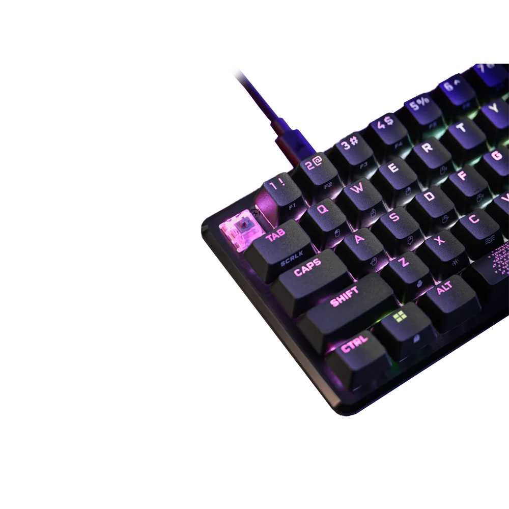 Teclado Corsair K65 Pro Mini RGB 65% OPX Black PBT Keycaps