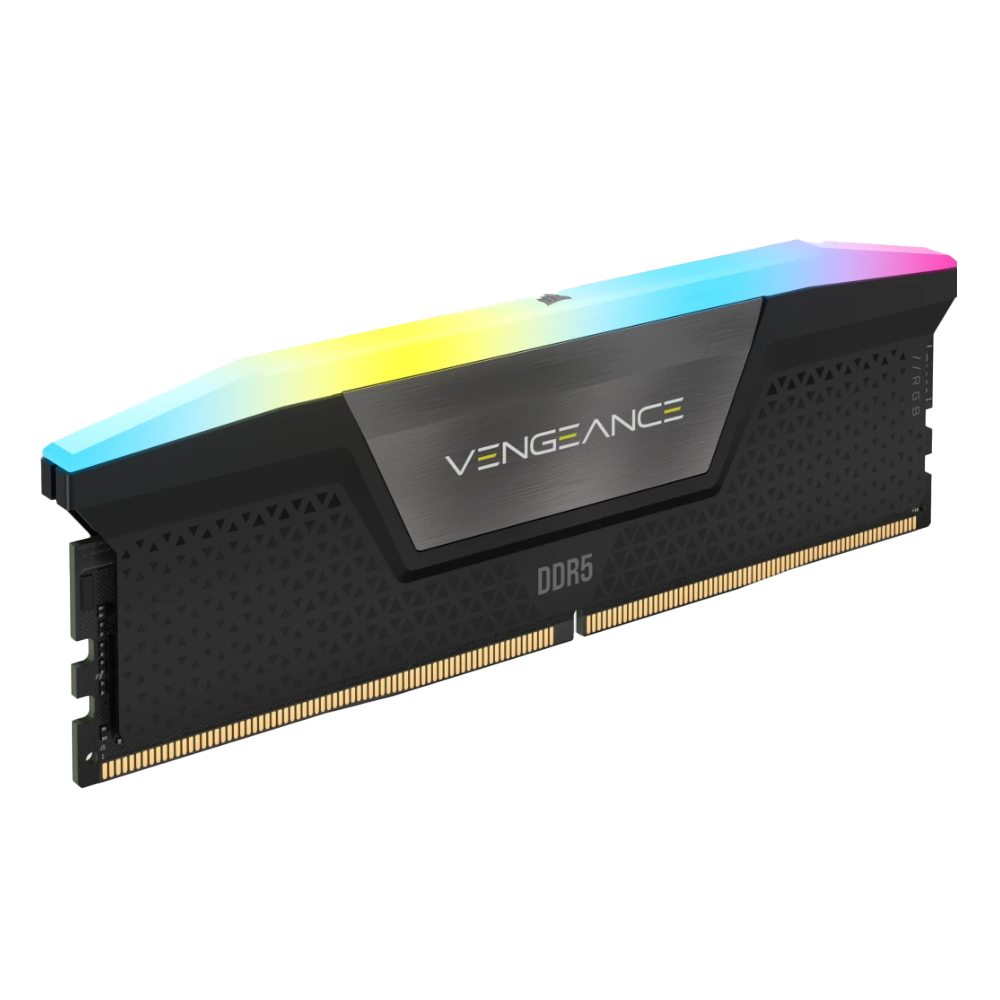 Memoria RAM DDR5 Corsair 32Gb 5200Mhz Vengeance RGB Black 2x16