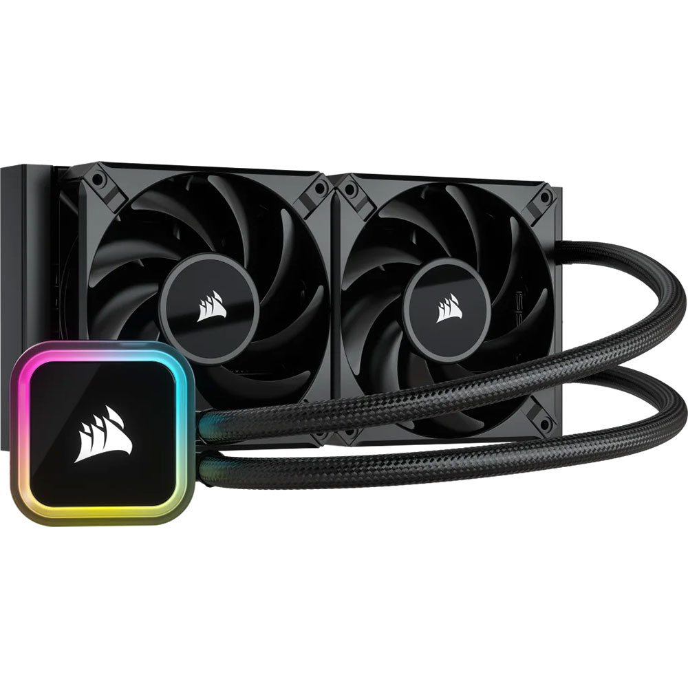 Water Cooler Corsair Icue H100I RGB Ellite 240 Black