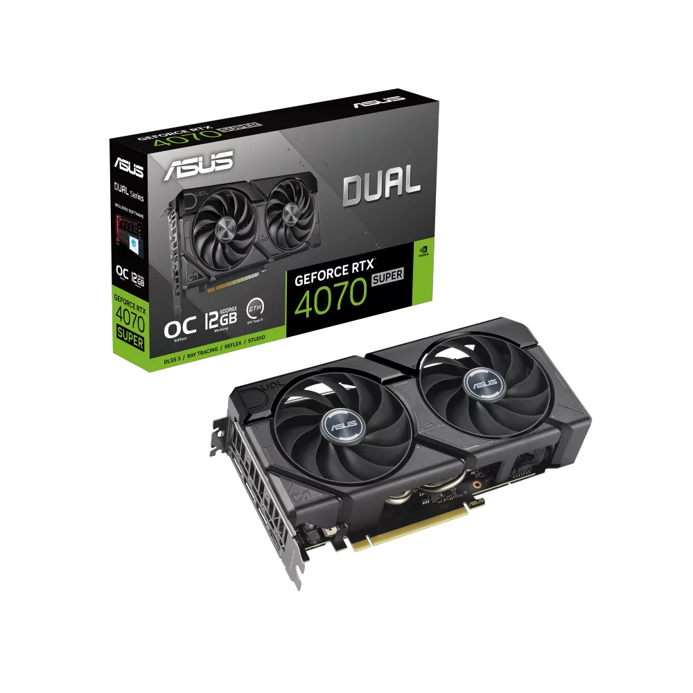 Placa De Video Asus Nvidia Geforce RTX 4070 Super 12Gb OC Dual EVO