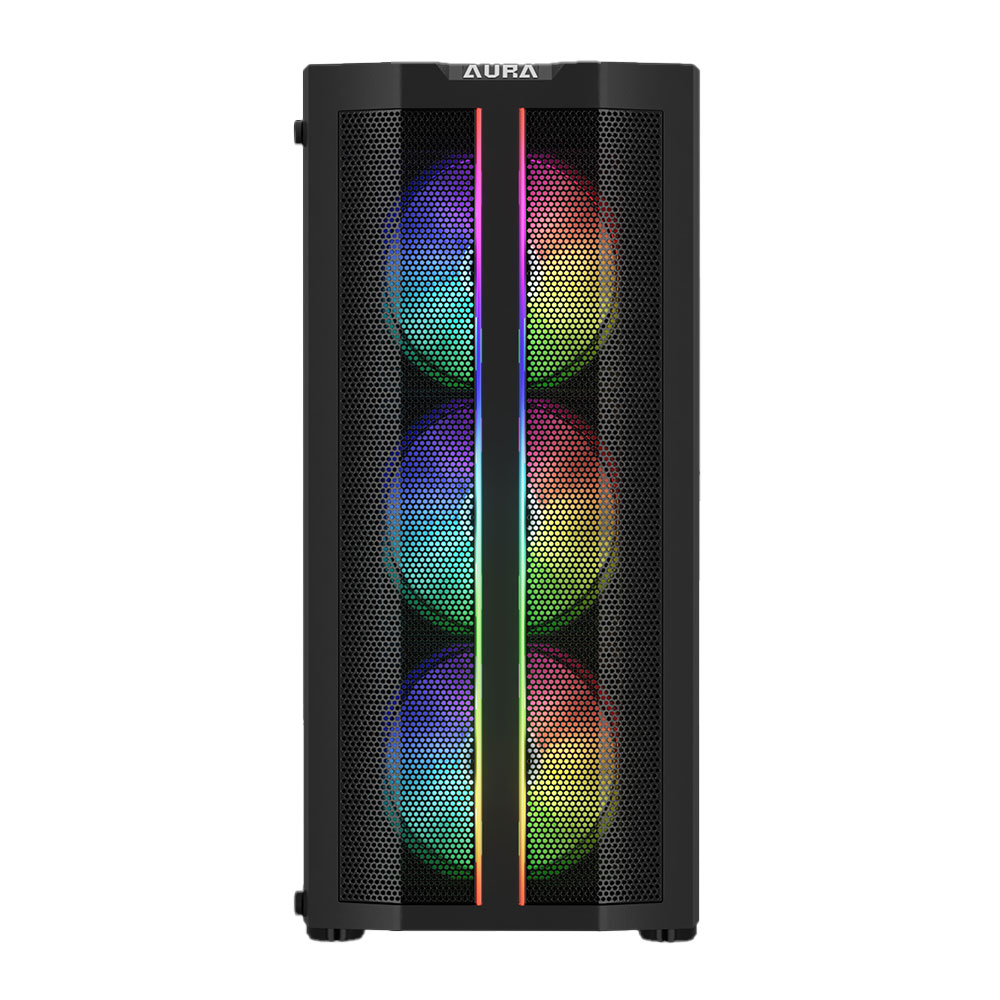 Gabinete Gamdias Aura GC3 Elite Mesh C/Coolers x4