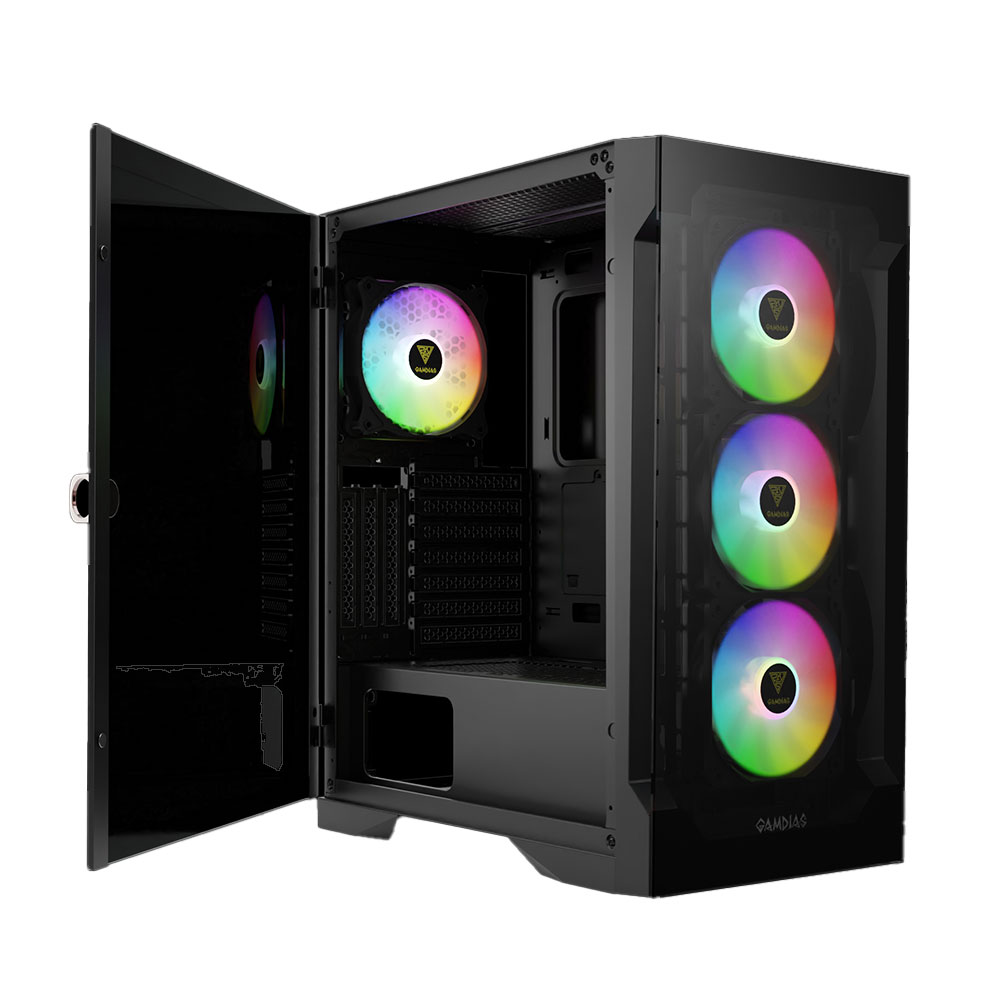 Gabinete Gamdias Talos E2 Elite C/Coolers x4 TG