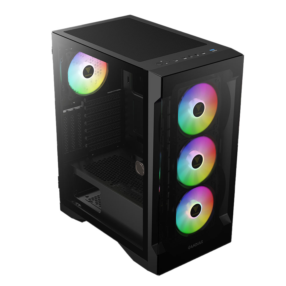 Gabinete Gamdias Talos E2 Elite C/Coolers x4 TG