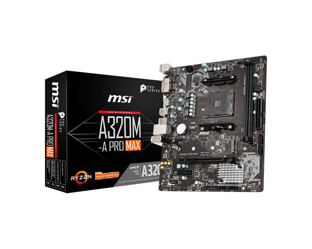 Outlet Motherboard MSI A320M-A PRO MAX AM4 Sin VGA