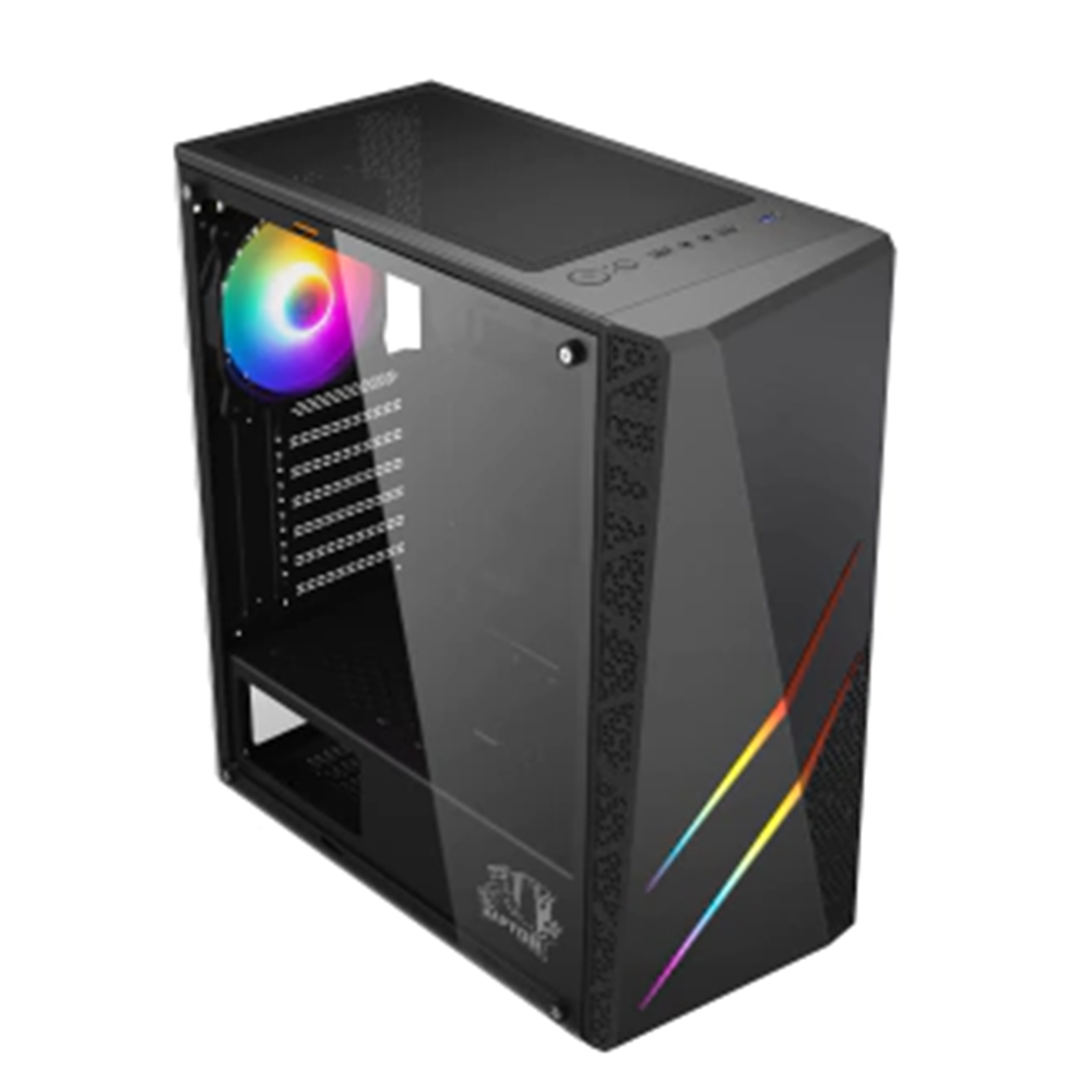 Gabinete Raptor Blaze Force TG RGB C/Coolers x1