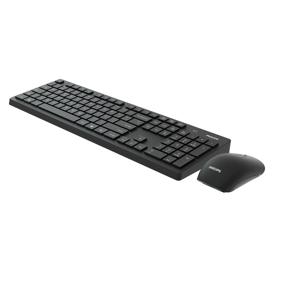 Kit Teclado y Mouse Inalambrico Philips C602 Black