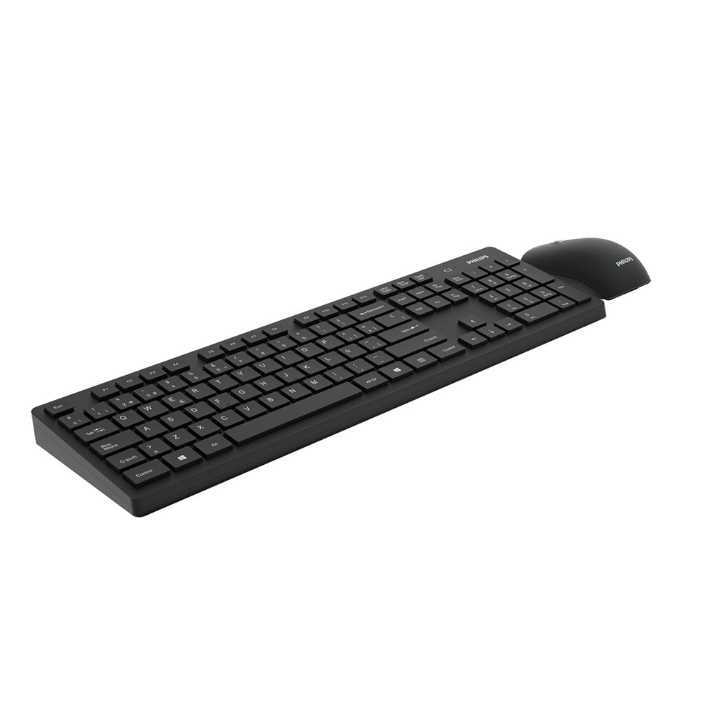 Kit Teclado y Mouse Inalambrico Philips C602 Black