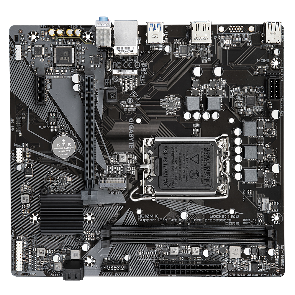 Motherboard Gigabyte H610M K DDR5 LGA1700