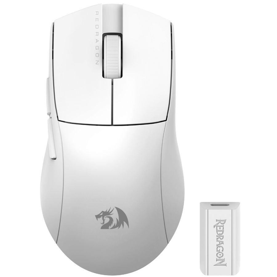 Mouse Inalambrico Redragon K1ng Pro M916p 4K Blanco